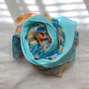 Chic Painting Scarf from a Museum in Paris